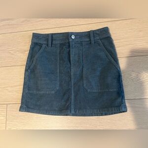 American Eagle corduroy high rise mini skirt size 2 blue/gray